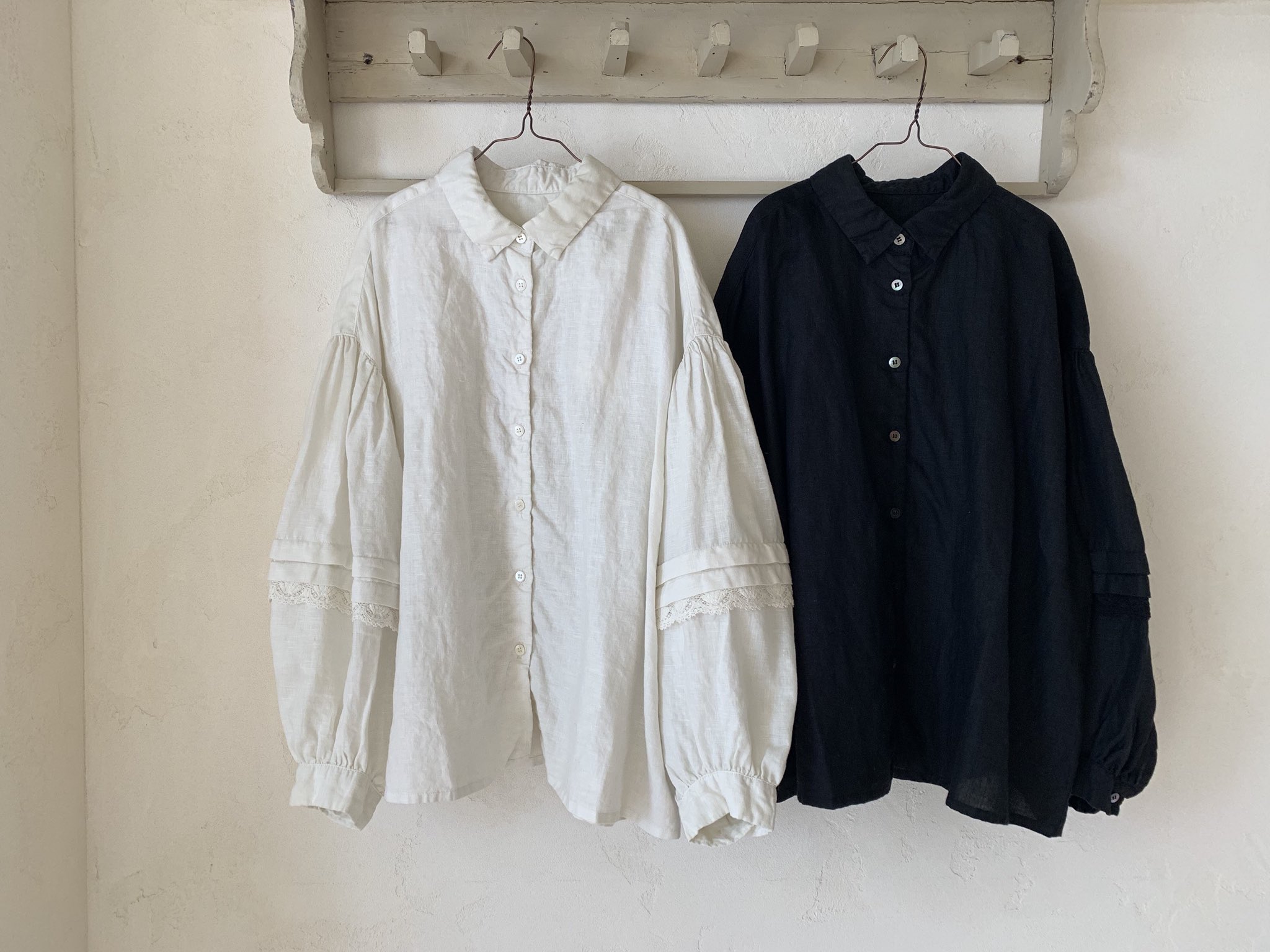 リネンレーススリーブブラウス｜nest Robe / CONFECT ONLINE SHOP