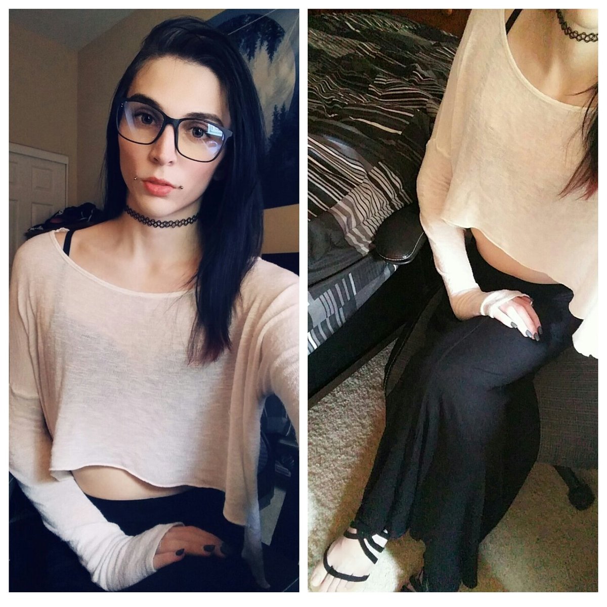 hex_sad's tweet image. Not lewd but my last selfie post was very popular #tgirl