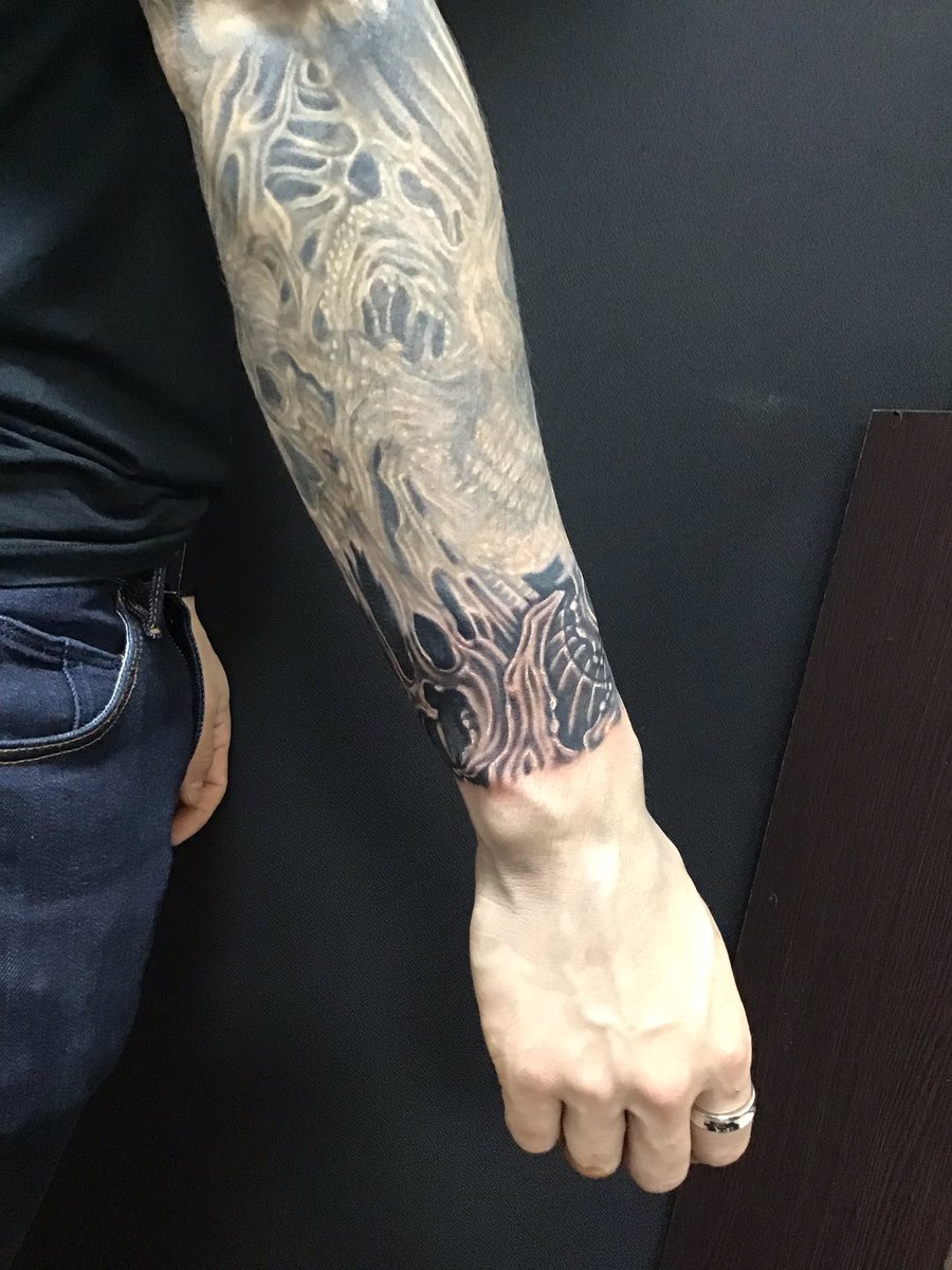 翔ぶが如く どうだ かっこいいだろ 腕延長 Tattoo Blackandgrey 入れ墨