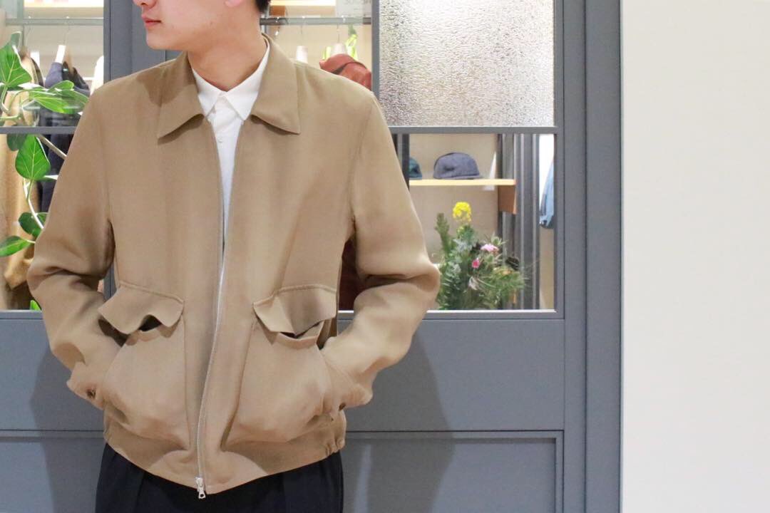 AURALEE Silk Triple Cloth Zip Blouson | www.tspea.org