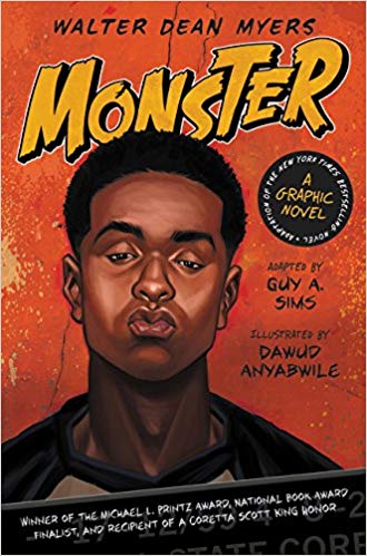 This Guy Sims' adaptation of Walter Dean Myers' novel, of the same name, will captivate your spirit. The use of black and white as the chosen art form adds so much depth to the story. It beckons readers to enter this world and forces one to ponder "What exactly is a monster?"