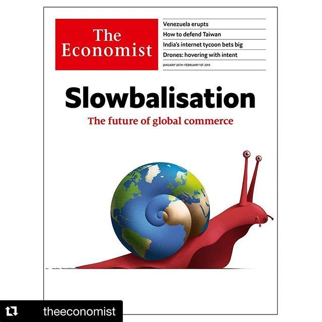 SlowFoodPN's tweet photo. #Repost @theeconomist with @get_repost
・・・
Our cover this week looks at a new pattern of world commerce, which we call Slowbalisation. In the past decade globalisation has decelerated from light speed to a snail’s pace. The cost of moving goods in ships and planes has stoppe… https://t.co/sZUcgutltd