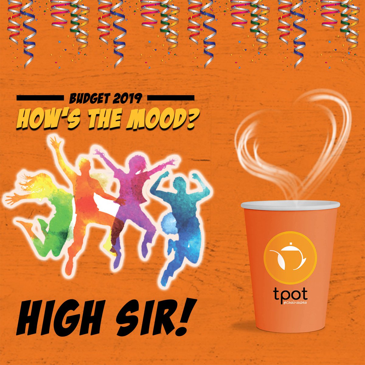 Get high on chai!

#budget2019 #tpot #AajChaiPhirJeetGayi #chainashta #ChaiLovers #SaturdayMotivation #SaturdayThoughts #SaturdayMorning #chaiaddicts #tealovers #teaaddicts #chai #tea #foodie #foodies #delhifoodies #foodiesofinstagram #foodiestweet