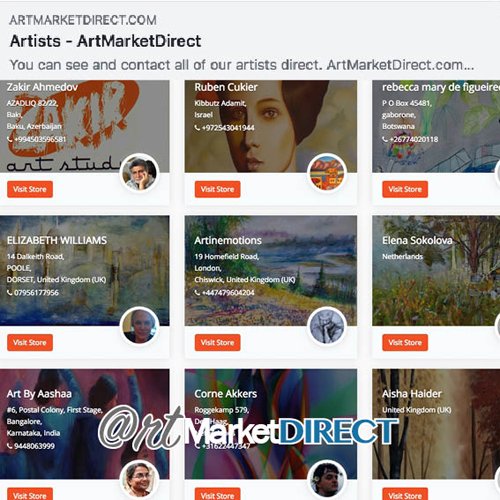 rtMarketDirect's tweet image. We believe in helping collectors connect with artists direct.  
 It is up to artists how much direct contact information they share.  
 All galleries have a button where collectors can leave instant messages for artists too.
facebook.com/artmarketdirec…