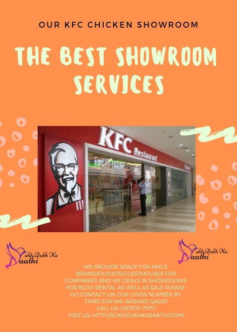 Our #Branded #Outlet
We provide space for #showroom / #brand/ #outlets/ #guesthouses/ #mnc for companies and we deals in showrooms for both rental as well as sale 
Contact Us:-087870 79717
Visit Us:-sukhdukhkasaathi.com