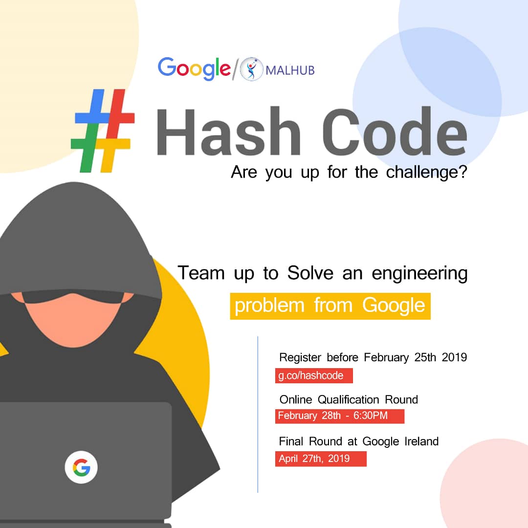 gdgIlorin's tweet image. Do you wish to participate in @Google's Team Programming Competition, #HashCode2019? @malhubng will be available for willing participants to be fully part of the competition. You can choose to use @malhubng to participate as groups or individuals