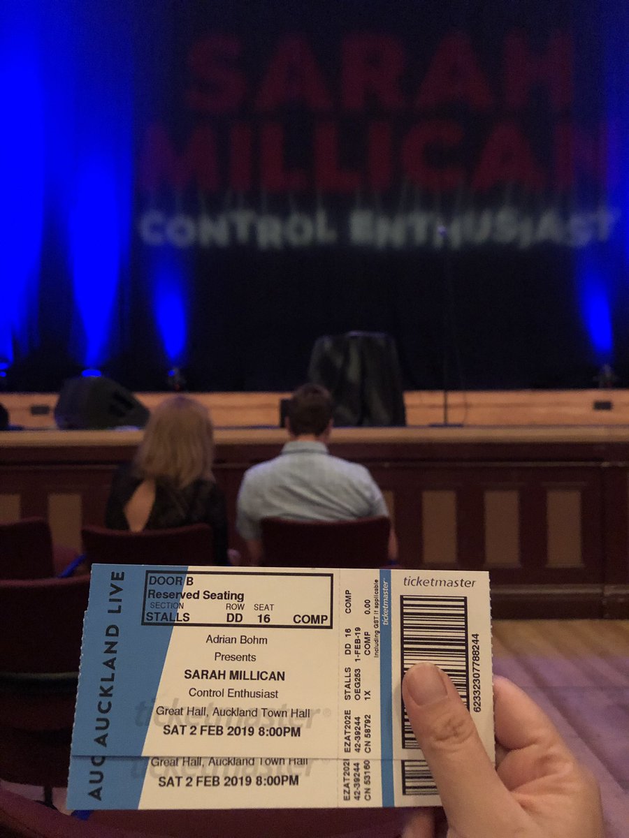faithashw's tweet photo. At @AucklandLive’s Town Hall for @SarahMillican75 - looking forward to much LOLz 😄 #comedygeeks #weekendvibes #aucklandlive https://t.co/3Su6SzHU9Q