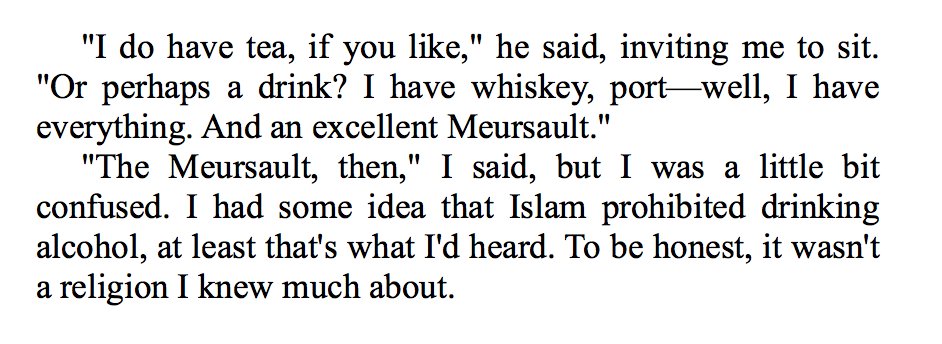 I often miss literary references, but this has to be a reference to the protagonist of The Stranger named Meursault, who, in confusion, accidentally shoots and kills a Muslim man, and is condemned to death for it, largely without understanding anything of the events around him