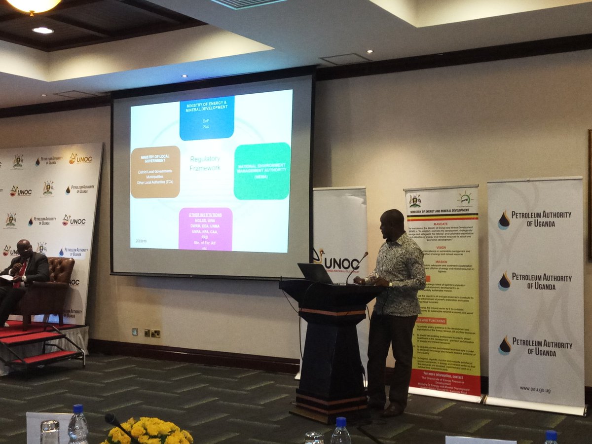 PAU_Uganda's tweet photo. Day two of the MPs oil and gas workshop. @nemaug presents potential impacts of #oilandgas to the environment. @UNOC_UG @energyministry #JourneyToFirstOil https://t.co/wHFxfVowaB