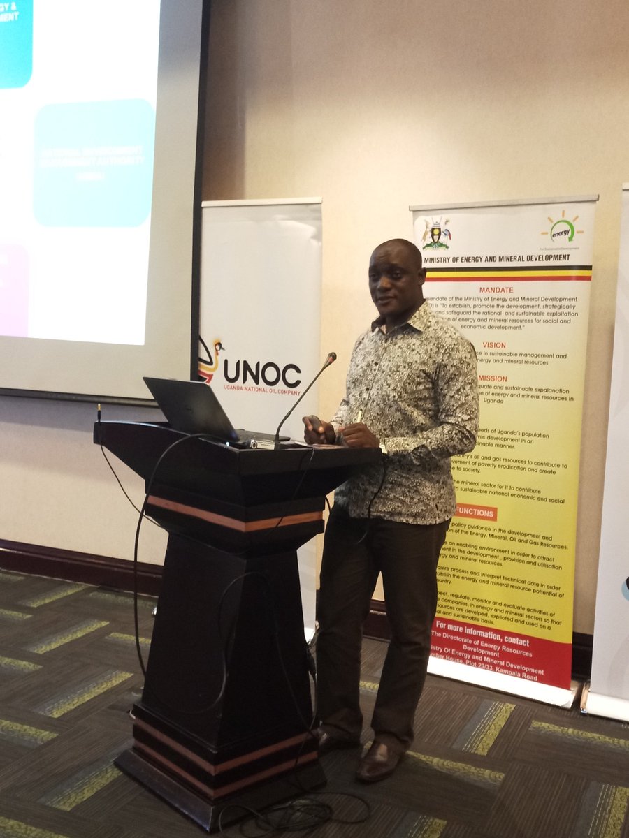 PAU_Uganda's tweet photo. Day two of the MPs oil and gas workshop. @nemaug presents potential impacts of #oilandgas to the environment. @UNOC_UG @energyministry #JourneyToFirstOil https://t.co/wHFxfVowaB