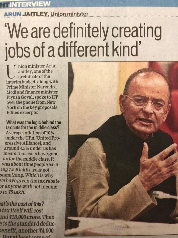 What’s that ?? pakoda Factory @arunjaitley ji ? #HowsTheJobs