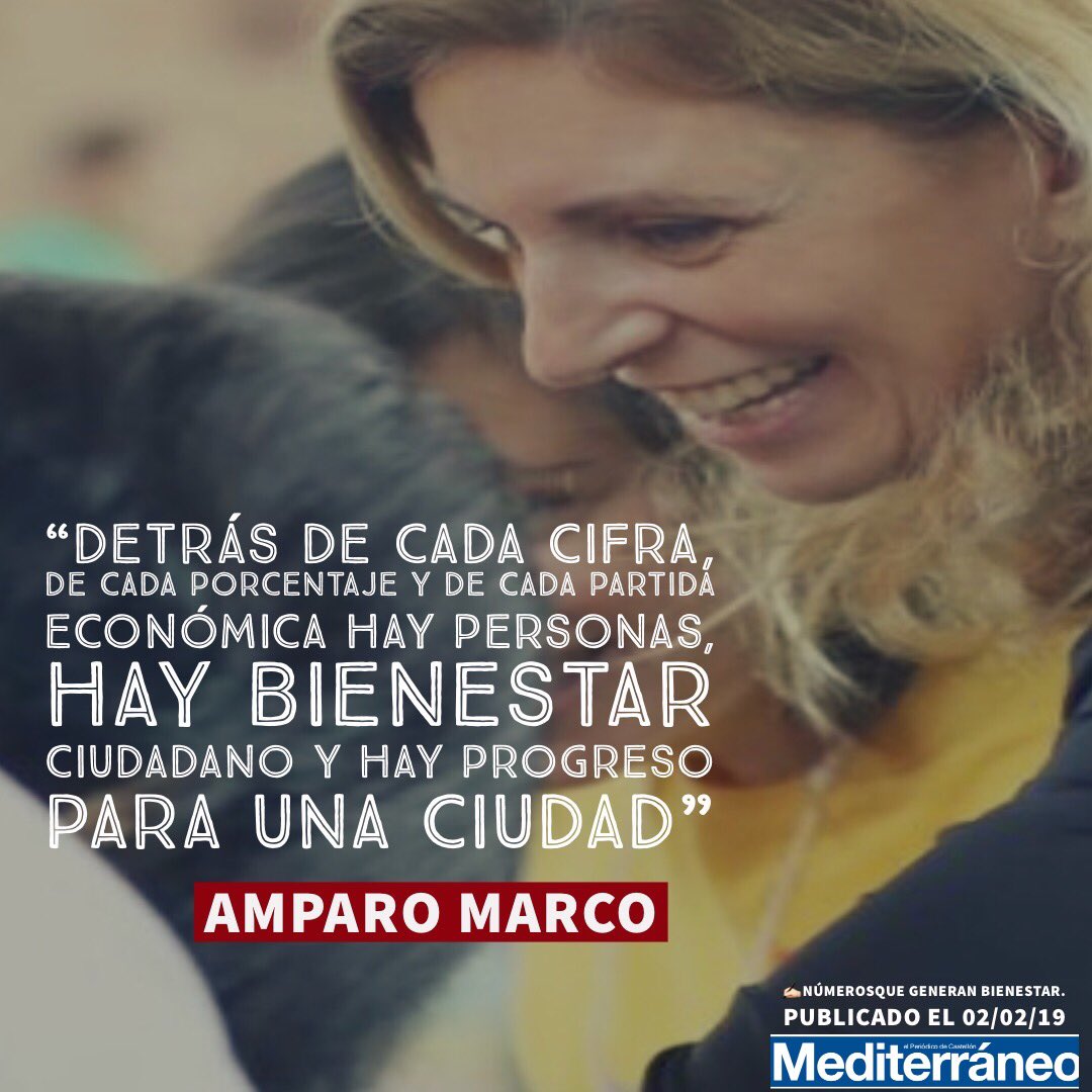 PSPV_CS's tweet photo. ✍🏻📰Números que generan bienestar por @AmparoMarcoGual publicado en @epmediterraneo 🗣:”Detrás de cada cifra, de cada porcentaje y de cada partida económica hay personas, hay bienestar ciudadano y hay progreso para una ciudad” #AnemCastelló 
https://t.co/8P14YOIyVr https://t.co/p9A0Yt7eZ2