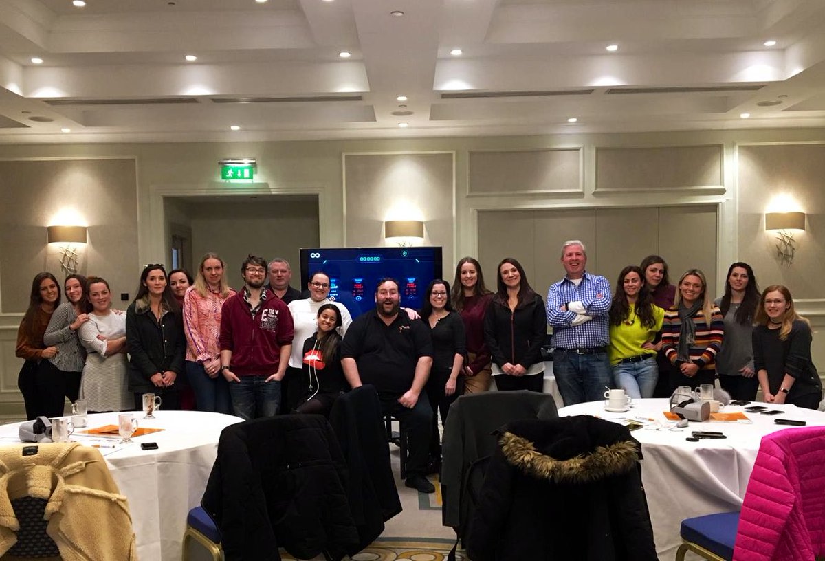 <a href="/MCIIreland/">MCI Ireland</a> got stuck into our #VR #Teambuilding experience #TheInfiniteLoop yesterday <a href="/druidsglen/">Druids Glen Resort</a> - We left the freezing reality of the field &amp; jumped into a virtual (warm) world! Awesome as always to work with this amazing team 👊🏻