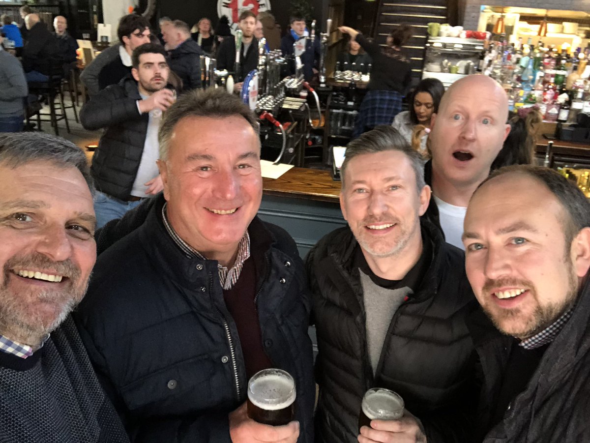 andyneedham01's tweet photo. Town on Tour, closer to Fulham than Chelsea in Temperance Bar, checking out the crack for next year! @HaighsFarmShop @Jason_W_Taylor #BigScarra #ChrisC #htafc #utt https://t.co/2h4EUU2ddd