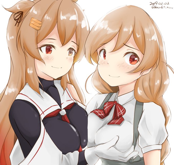 #艦これ版深夜の真剣お絵描き60分一本勝負
#艦これ版真剣お絵描き60分一本勝負_20190202
#峯雲 #村雨 