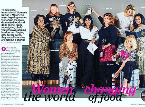 Fabulous feature by @bbcgoodfood for #iwd with strong women changing the world of food including @cookinboots @Asma_KhanLDN @samyuktanair @GWG_Coffee @melissacole @rubiesinrubble - 👩‍🍳❤️👊💪#womenmakefoodgreat #womeninfoodindustry hat tip @cookinboots