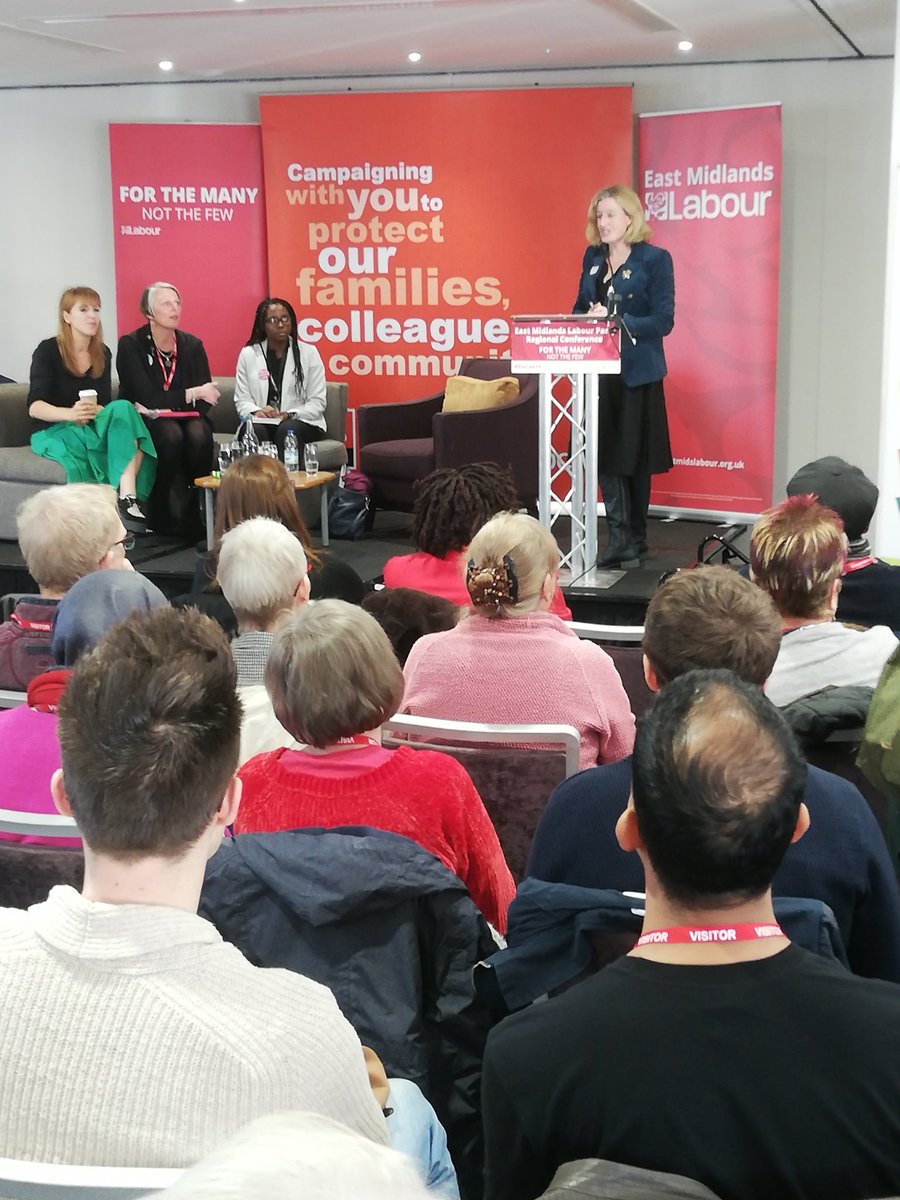 EastMidsLabour's tweet image. .@RuthGeorge6 introducing our next debate on education with our brilliant panel @AngelaRayner,
@LouRegan1 and Rochelle McFarlane #EMLAB19
