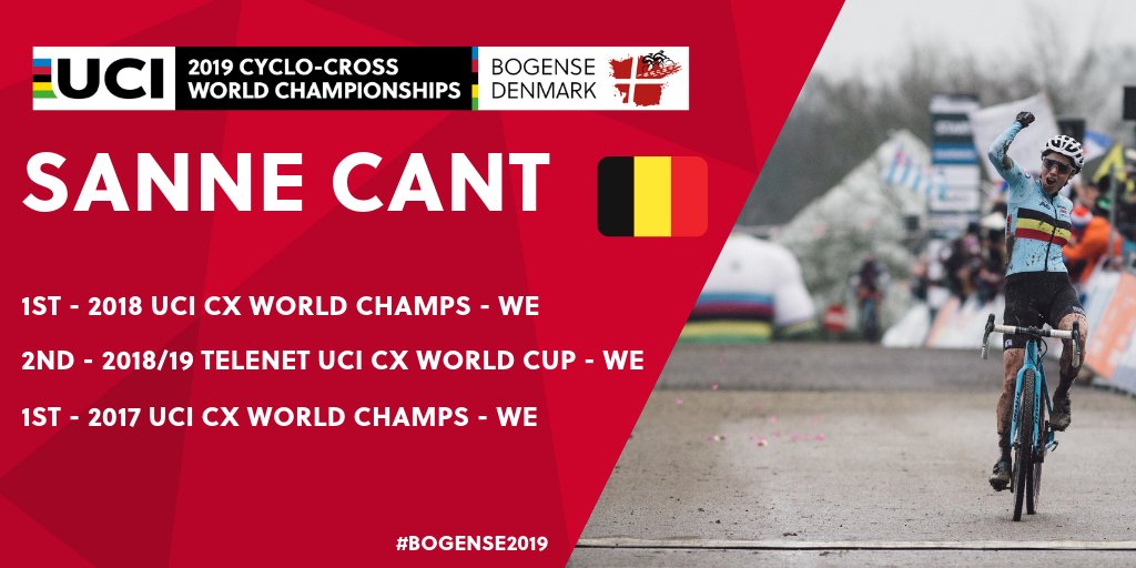 Taking a look at some of the top contenders in the Women Elite, the defending champ is back and ready to defend her title! 🌈

Retweet if you're backing <a href="/Sannecant/">Sanne Cant</a> 🇧🇪 for the win 🥇
#Bogense2019