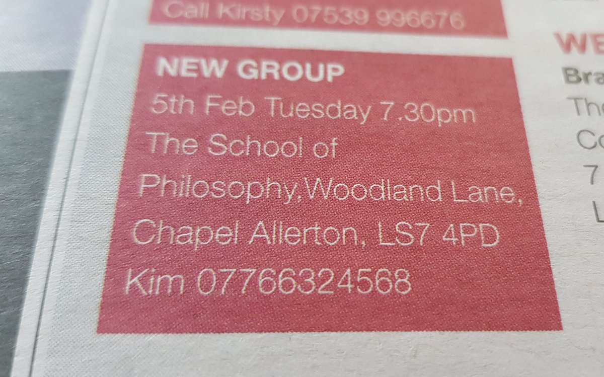 kimjanesmith's tweet photo. Have you seen our ad today in the @yorkshirepost only 3 days now till our new #ChapelAllerton @SlimmingWorld group opens! #slimmingworldchapelallertontueaday 7.30pm Tuesday evening come join us at the School of Philosophy, Chapel Allerton! #leeds #yorkshire #NorthLeeds https://t.co/dqlBWRWI6j