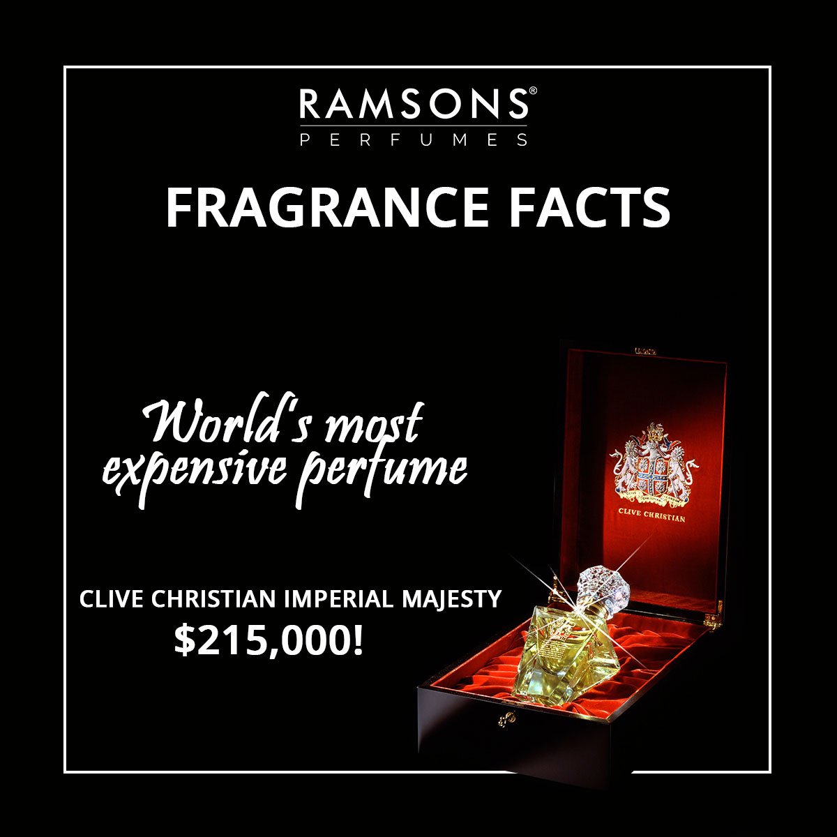 Amazing #fragrancefacts that you'll be surprised to know.
#RamsonsPerfumes #Perfumes #CliveChristian #Facts #Fragrance