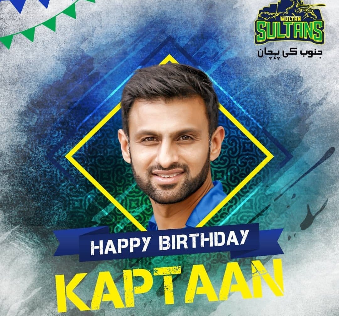 Happy birthday kaptaan shoaib malik 