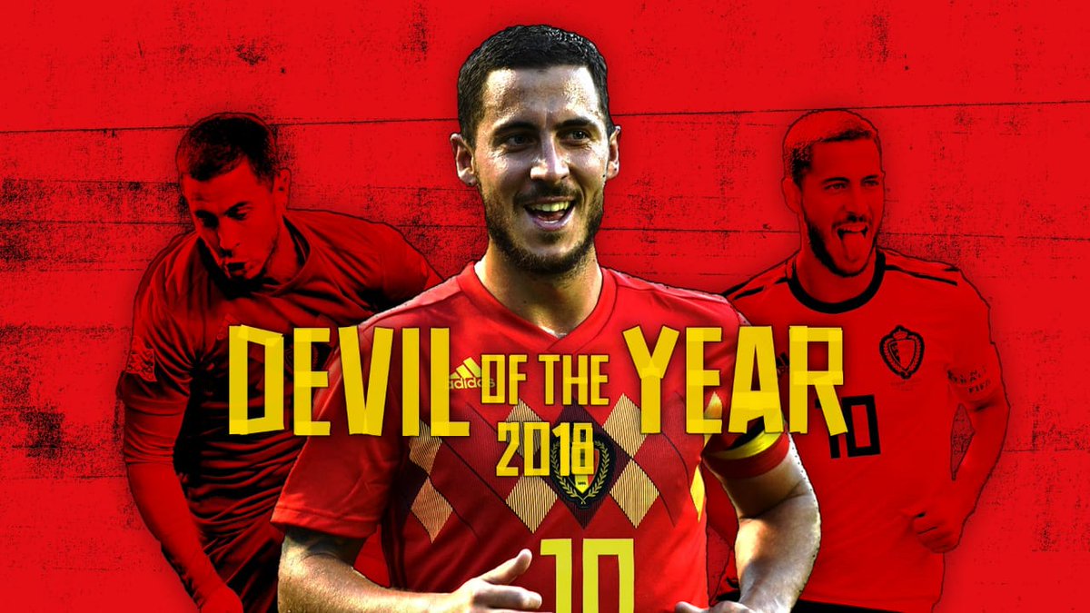 cfcbsc's tweet photo. Congratulaions to @hazardeden10
The Belgium skipper has been named the #DevilOfTheYear of 2018. #CFC https://t.co/WbqC2tQfKa