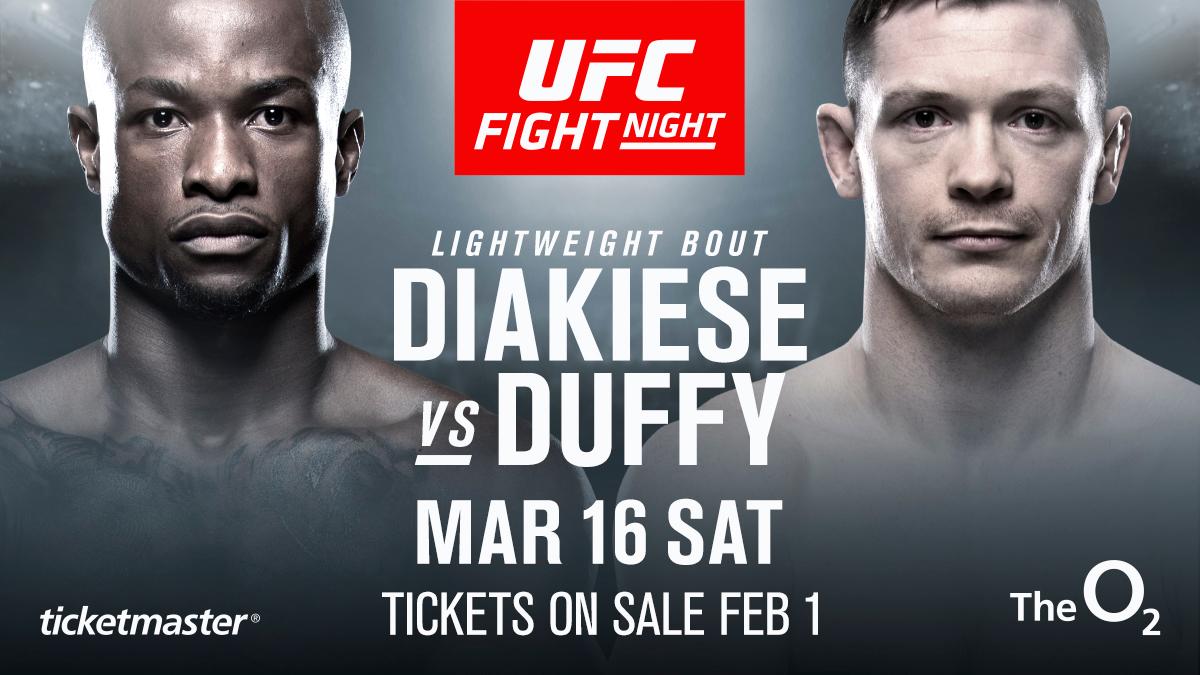 UFCEurope's tweet image. ...and then #UFCLondon got even better! 🙌

@Marc_Diakiese vs @Duffy_MMA is official!