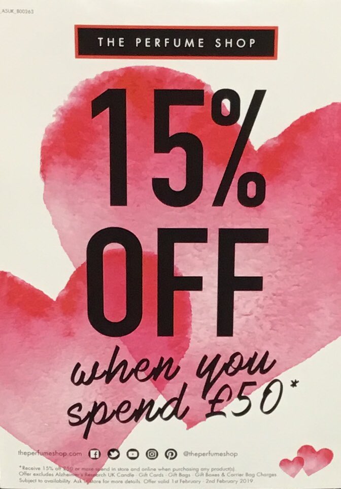 It maybe cold outside so why not warm yourself up by treating yourself to that perfume you didn’t get for Christmas or with Valentine’s Day just 12 days away get the perfect present for your loved one 🔥❤️ Feel the heat with our 15% off £50 spend ❤️🔥