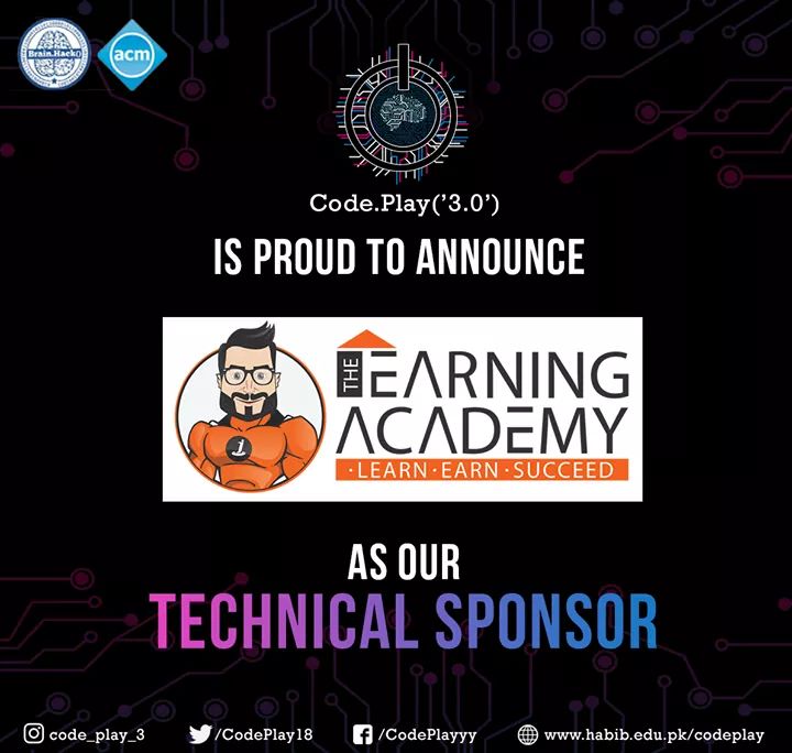 CodePlay18's tweet image. Team Code Play is proud to announce our amazing sponsors for the event!
#CodePlay #BiggerThanEver