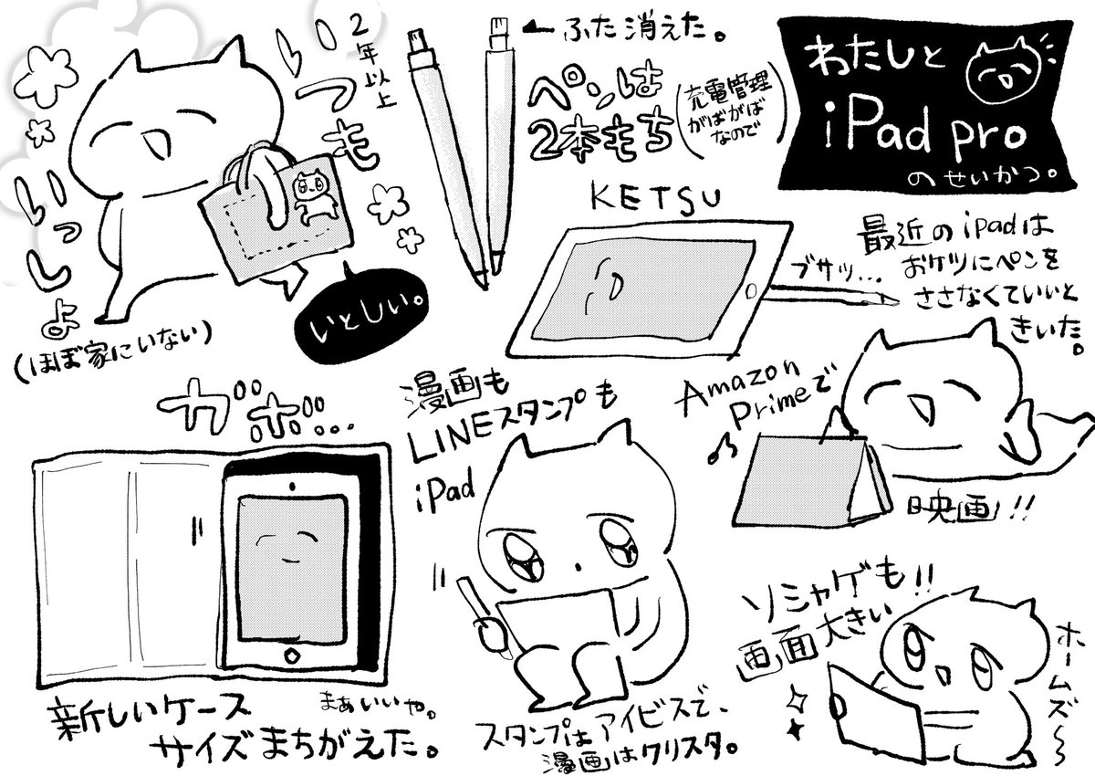 iPad pro買って私の人生かわったよていう話をかいたよ。
役に立つ情報はないので注意です。 