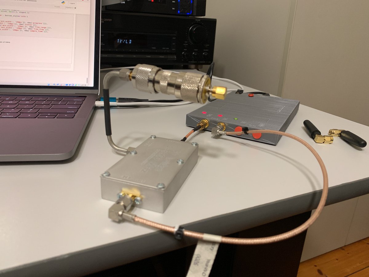 zenmountainman's tweet photo. All done with #Ettus #B200 and #gnuradio and #Jupyter 
@sdr_melbourne https://t.co/ZNa62iQuHy