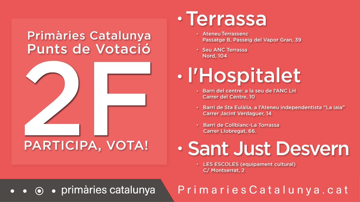anna_arque's tweet photo. #2F Cues als diferents punts de votació de Sant Just Desvern, Terrassa i l'Hospitalet!! #AUTOconvocats #CanviemElGuió @PrimariesCat https://t.co/xtE2IYb6Ql