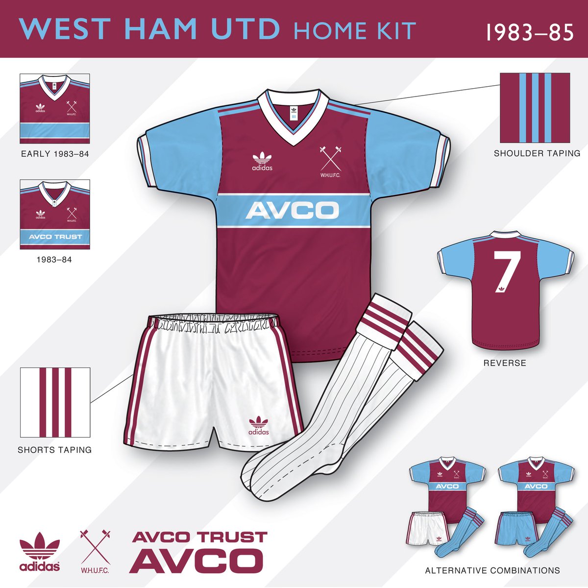 PapoeaNieuwGuinea Aap Ik denk dat ik ziek ben John Devlin on Twitter: "West Ham's classic 1983–85 adidas home kit  examined in detail. Read more on the strip on my Facebook page:  https://t.co/XgeG7HbL6l Official licensed WHUFC Kit History A3 prints  available