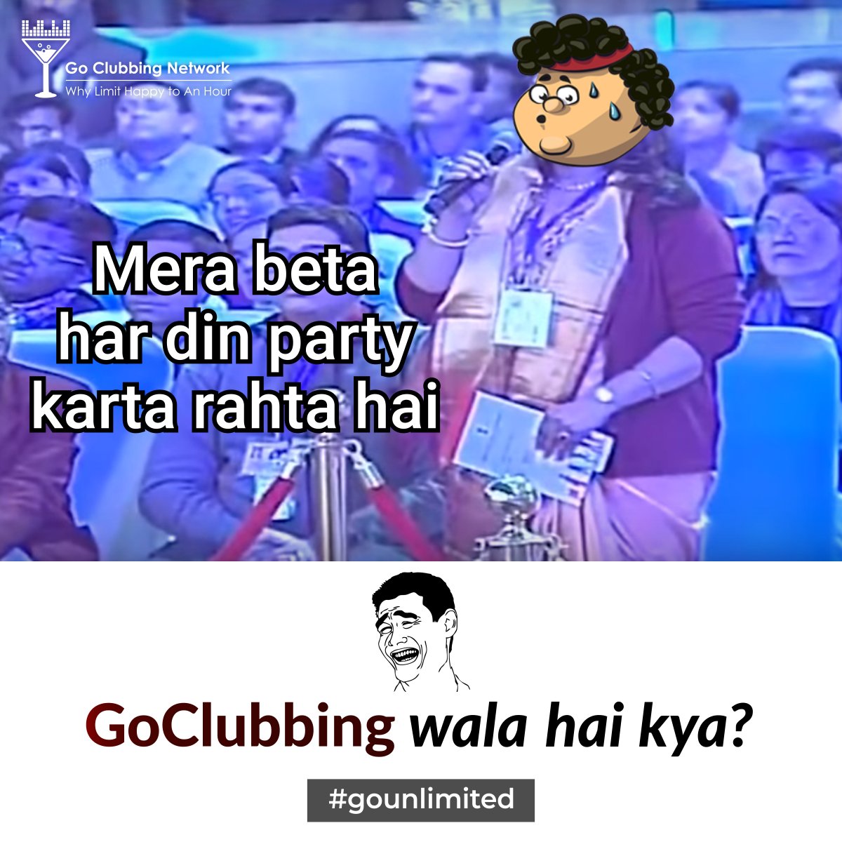 GoClubbingIndia's tweet photo. Go Clubbing wala hai kya?
Grab #Unlimiteddeals from #GoClubbingNetwork and get up to 60% OFF. Visit https://t.co/cQ7JKPcuWm
.
Tag your clubmates or daarumates friends.
.
.
#goclubbing #gounlimited #modionpubg #pubgmemes #namo #unlimitedfood #unlimiteddeals #clubbing #jackdaniels https://t.co/VRyWKELbqm