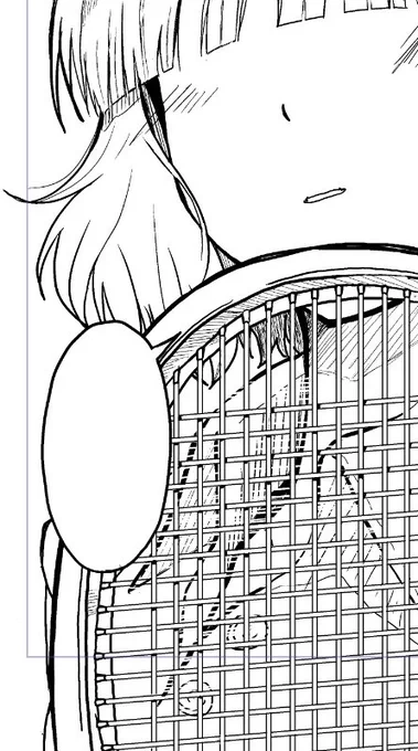 ラケット描くの死ぬほど疲れる…… 