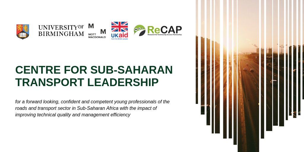 R3G_UoB's tweet photo. We at @unibirmingham are partnering with @MottMacDonald to establish the Centre for Sub-Saharan Transport Leadership funded by @Research4CAP through #UKAid, to develop the professional leadership core for #roads and #transport in Sub Saharan African region #CSSTL #AFCAP #Africa https://t.co/TExcf96t0w