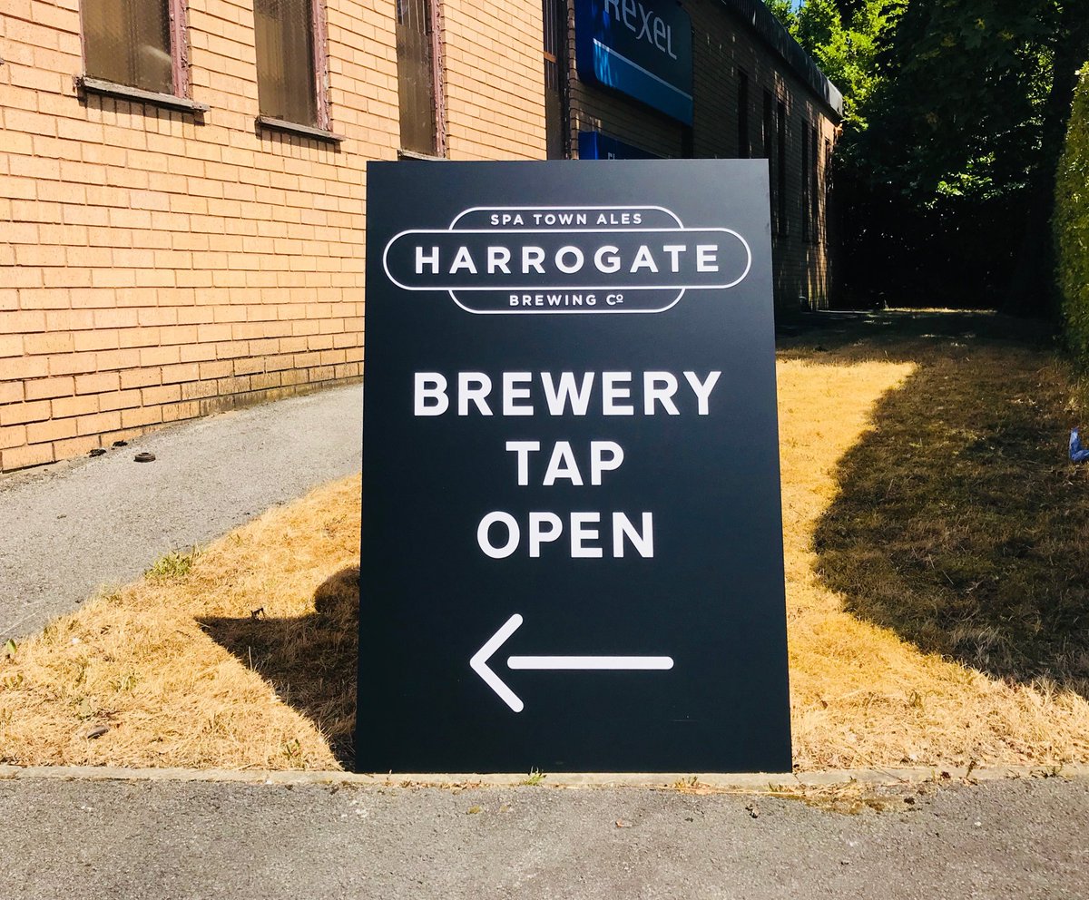 Brewery tap bar open from 12 noon for pre and post ⁦<a href="/HarrogateTown/">Harrogate Town AFC</a>⁩ match - locally brewed beers just round the corner(nr Morrisons)