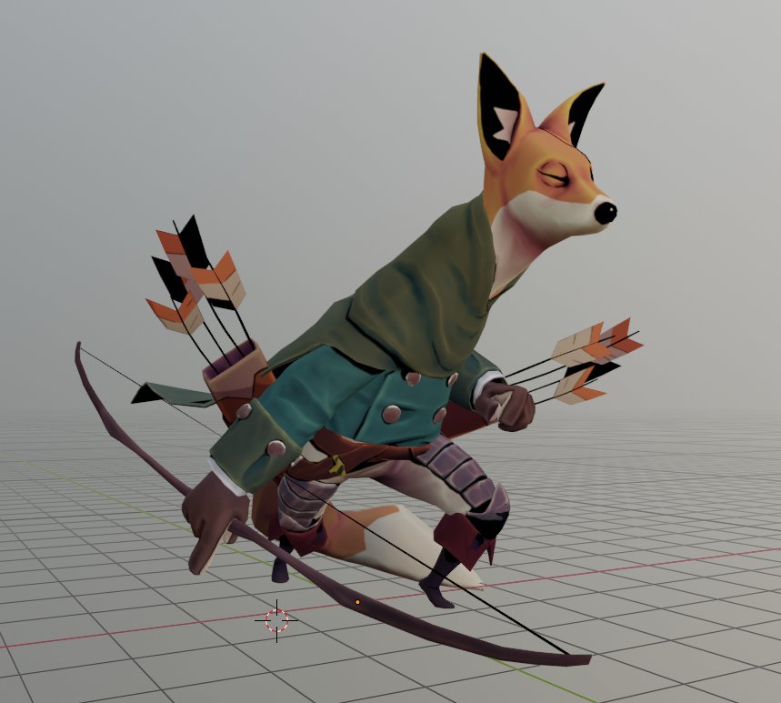 you16_0823's tweet image. Weight Painted in Blender2.8
Rigged by Auto-Rig Pro 3.41