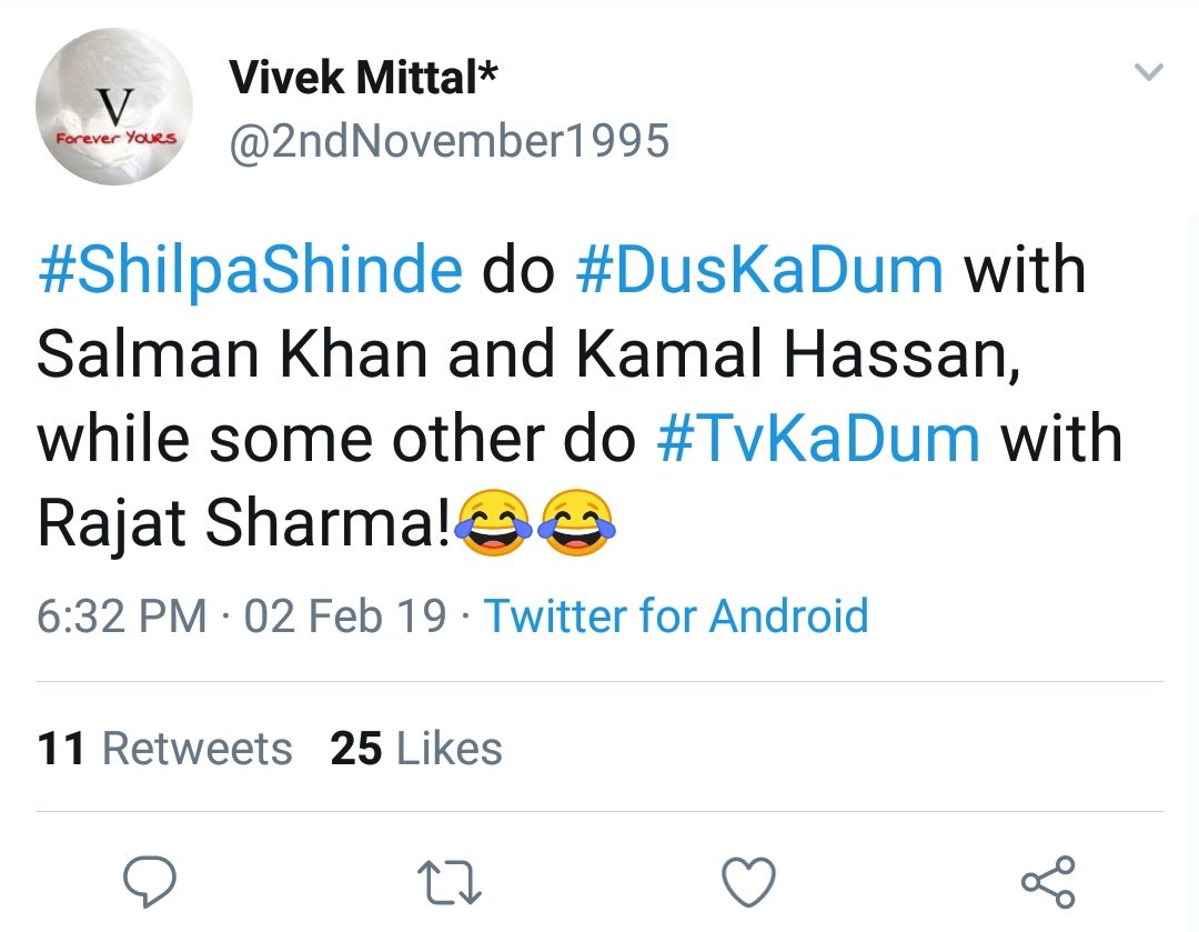 'Rassi jal gayi par ballll nahi Gaya 'this goes well for abusive fandom disowned by own idol yes Shxlpa😂 these fools compare a game show with big conclave #TVKaDum having renowned names ...n yes let me tell u fools #10kaDum was offered to Hina first ur aunty wasn't even a choice