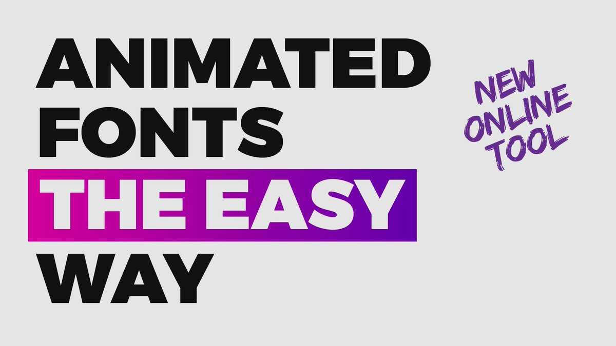 motiontypepro's tweet image. Get amazing text animation for your videos with new online tool!
Free animated fonts on motiontype.pro
How it works: youtu.be/ZA2ImQrCrn8

#animatedfont #animatedtypeface #animation #animatedtext #motiondesign #animatedfontonline #video #typeface #font #design