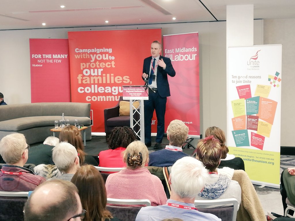 EastMidsLabour's tweet image. @Greg4Broxtowe makes an impassioned speech to conference about the importance of campaigning marginal seats across the East Midlands - "We are the key to getting a Labour Government" #EMLAB19