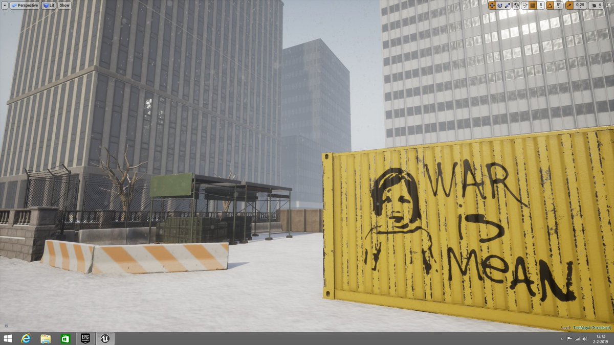 Graffiti Decals!!! 😃 <a href="/UnrealEngine/">Unreal Engine</a> #UE4 #UE4Study #MadeWithUnreal #indiedev #indiegames #screenshotsaturday