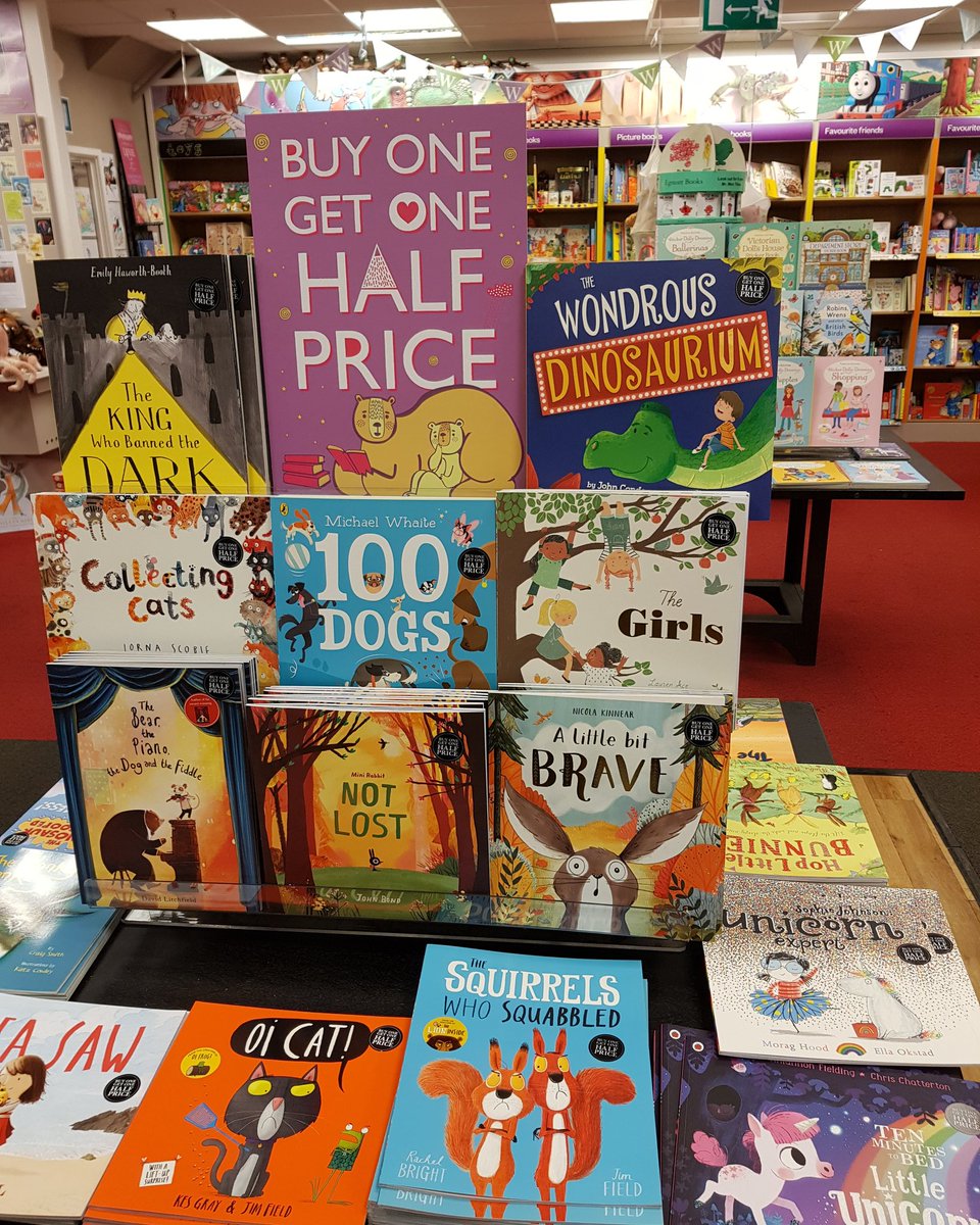 Great to see #TheWondrousDinosaurium back on the main stand in 
@WaterstonesA  with such great company @John_Condon_OTT #ChildrensBooks #picturebooks #Illustrator #brightartist @BrightAgencyUK  @maverickbooks