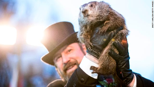 Punxsutawney Phil predicts spring will come early. Don't get too excited, though -- he's usually wrong. cnn.it/2D7CIld