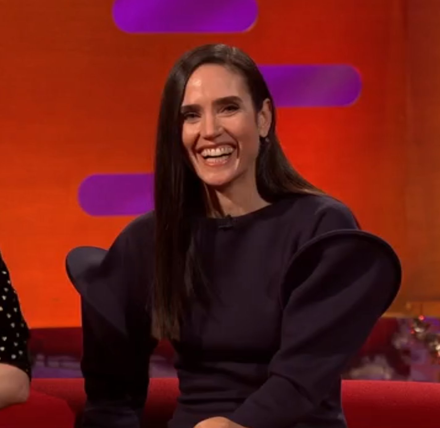Derek and Ming on X: What The Actual Fuck is Jennifer Connelly wearing??  #GrahamNorton  / X