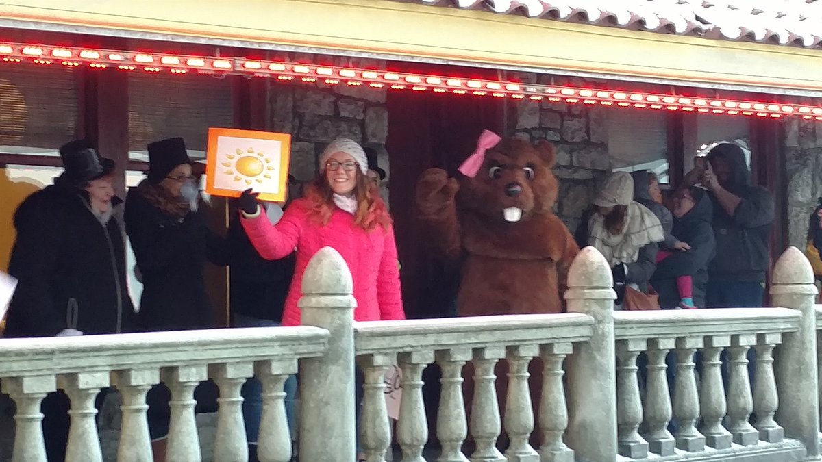 Well, Patty Pagoda didn't see her shadow. Yeah, an early Spring! Way to go Patty!!!