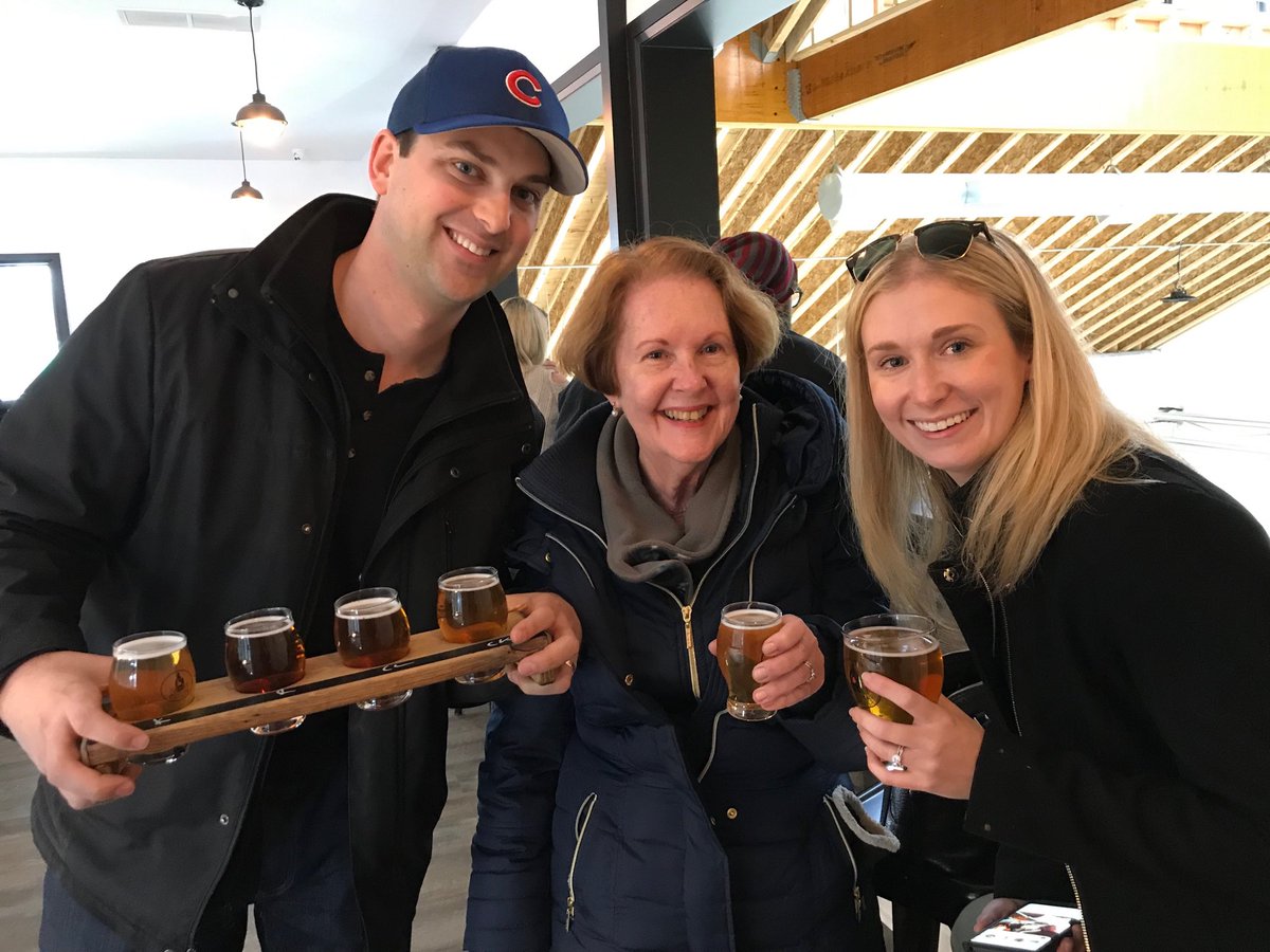 davidrowney's tweet photo. Celebrating with Newlyweds #Downingteam @FurnaceRoomBrew #Georgetownproud https://t.co/3KUwbSHYth