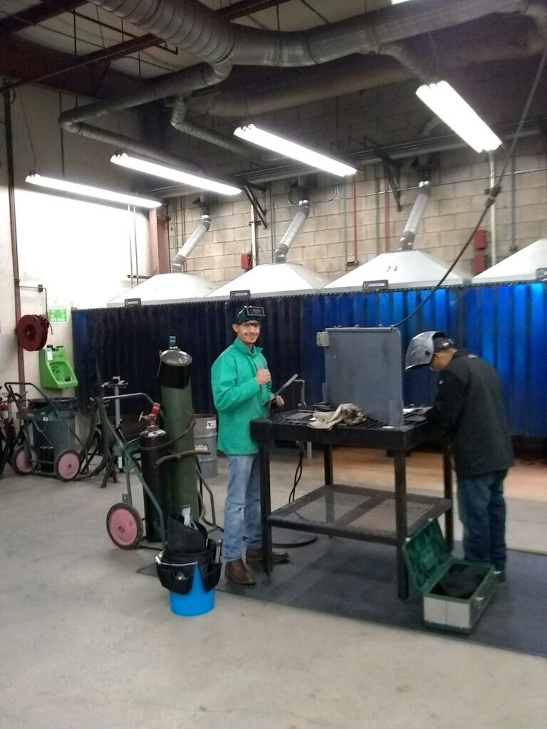 Congratulations to the following students that qualified for state at the USA Regional Welding competition today: Bryan Acosta (Gold); Victor Aguiar (Silver); Carlos Pena and Dane Krueger