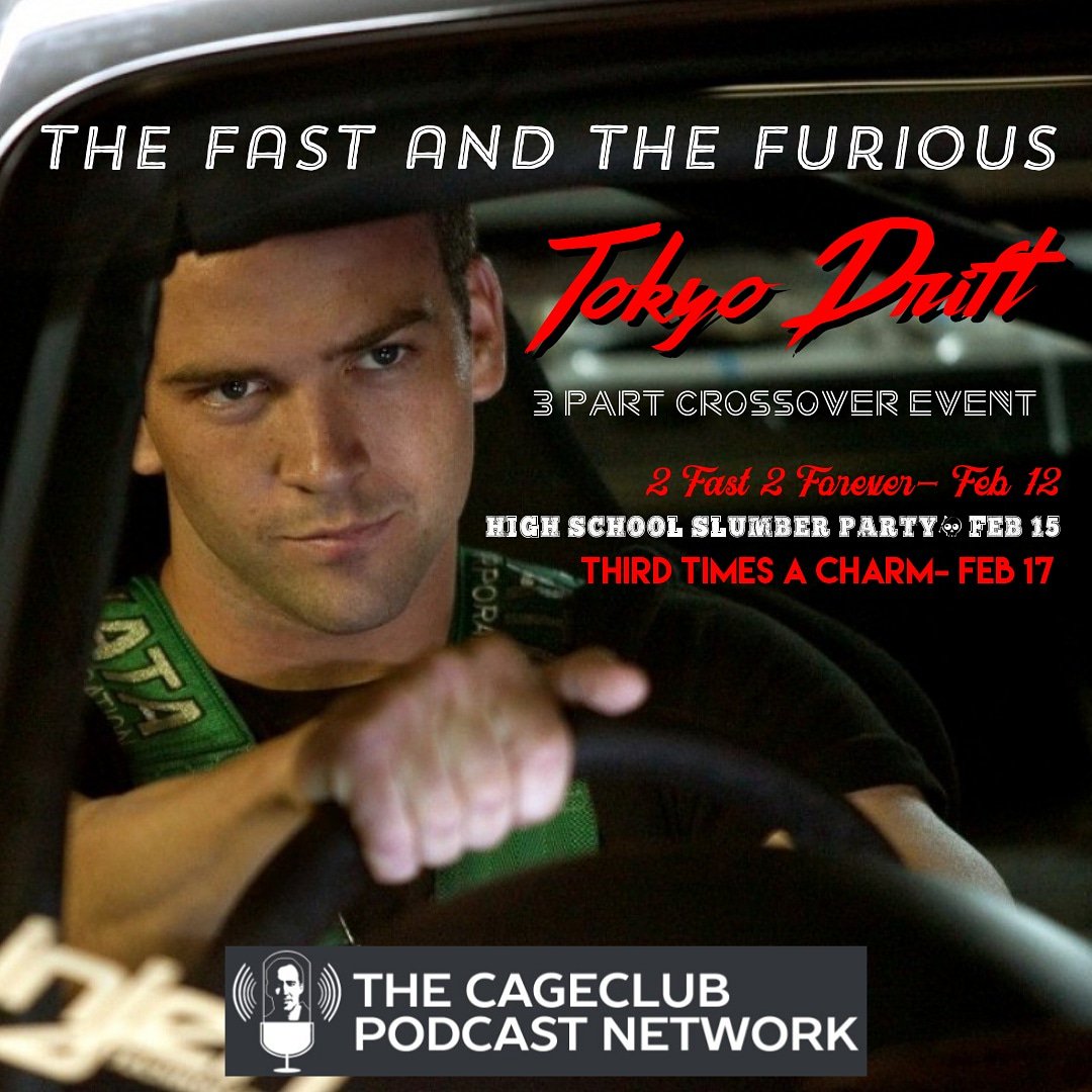 HSSlumberParty's tweet image. Hey @CageClubPod, you ready for this? This ain't no ten second race, it's a three podcast event!

#thirdtimesacharm #2f2f #2fast2forever #hsslumberparty #highschoolslumberparty #crossover #thefastandthefurious #tokyodrift #thefastandthefurioustokyodrift