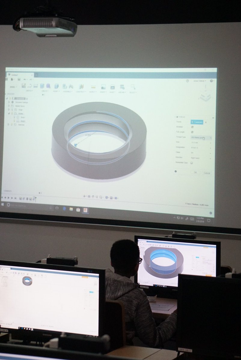 MSU_VILP's tweet image. Today's task: building a screw for 3D printing...
#studentparticipation
#VerizonInnovativeLearning
#VILMM
#MorganStateUniversity
#MSUVILP
#wearetheBEARS
#FutureOfSTEM
@base11stem